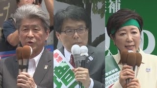 首都決戦、論戦始まる 明確な争点見えず 都知事選告示