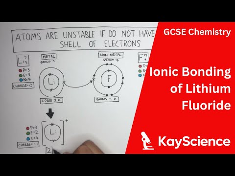 ലിഥിയം ഫ്ലൂറൈഡിന്റെ അയോണിക് ബോണ്ടിംഗ് | GCSE കെമിസ്ട്രി (9-1) | kayscience.com