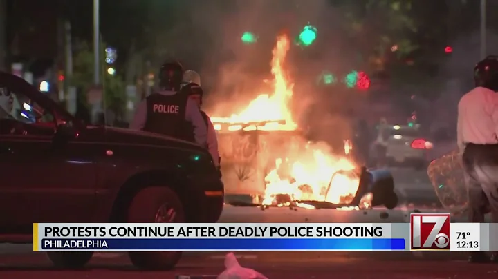 Protests continue in Philadelphia over shooting of Black man carrying knife