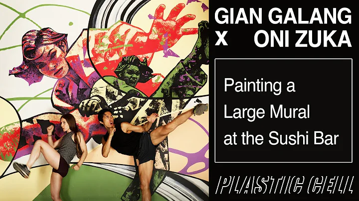 Gian Galang Painting a Large Mural at Oni Zuka Sus...