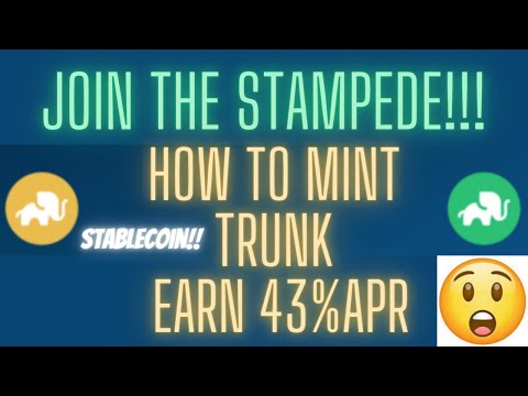 HOW TO JOIN THE #STAMPEDE EARNING 43% APR ON A STABLE COIN SIGN ME UP!!!!