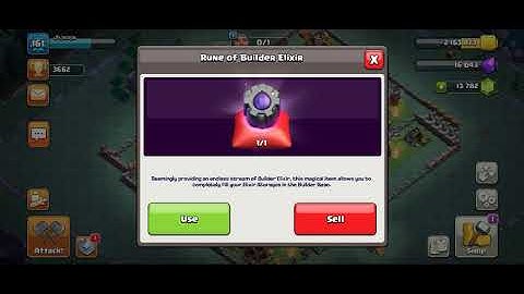 RUNE of builder elixir storage full  builder base😎❤️