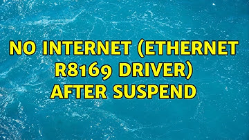Ubuntu: No Internet (Ethernet r8169 driver) after suspend