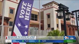 Register to vote at UTEP on Tuesday