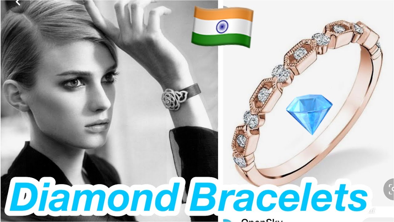 Diamond Bracelets Designs for Ladies |  Womens White Gold Diamond Bracelet | Dubai Gold Bracelets