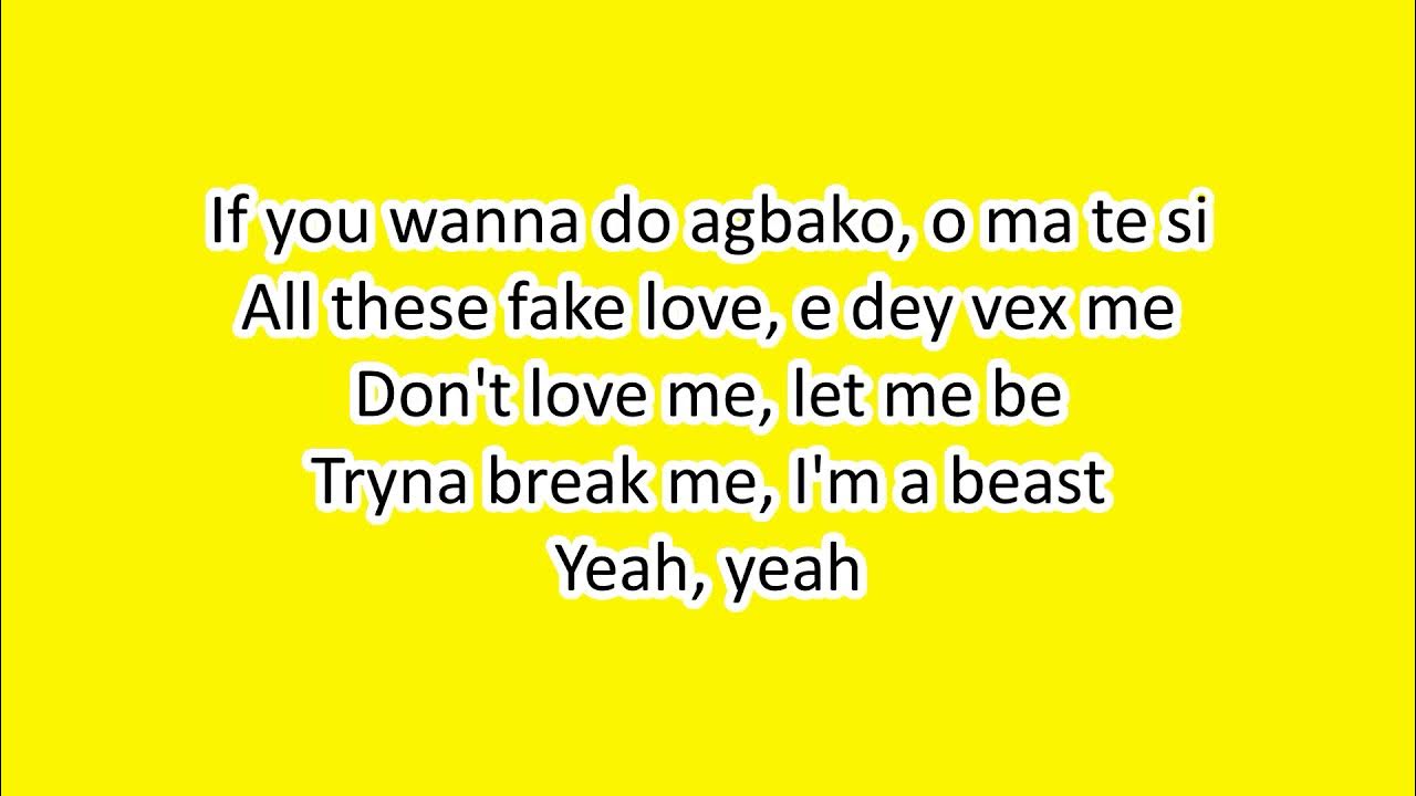 Lyrics by cheque ft fireboy history YouTube