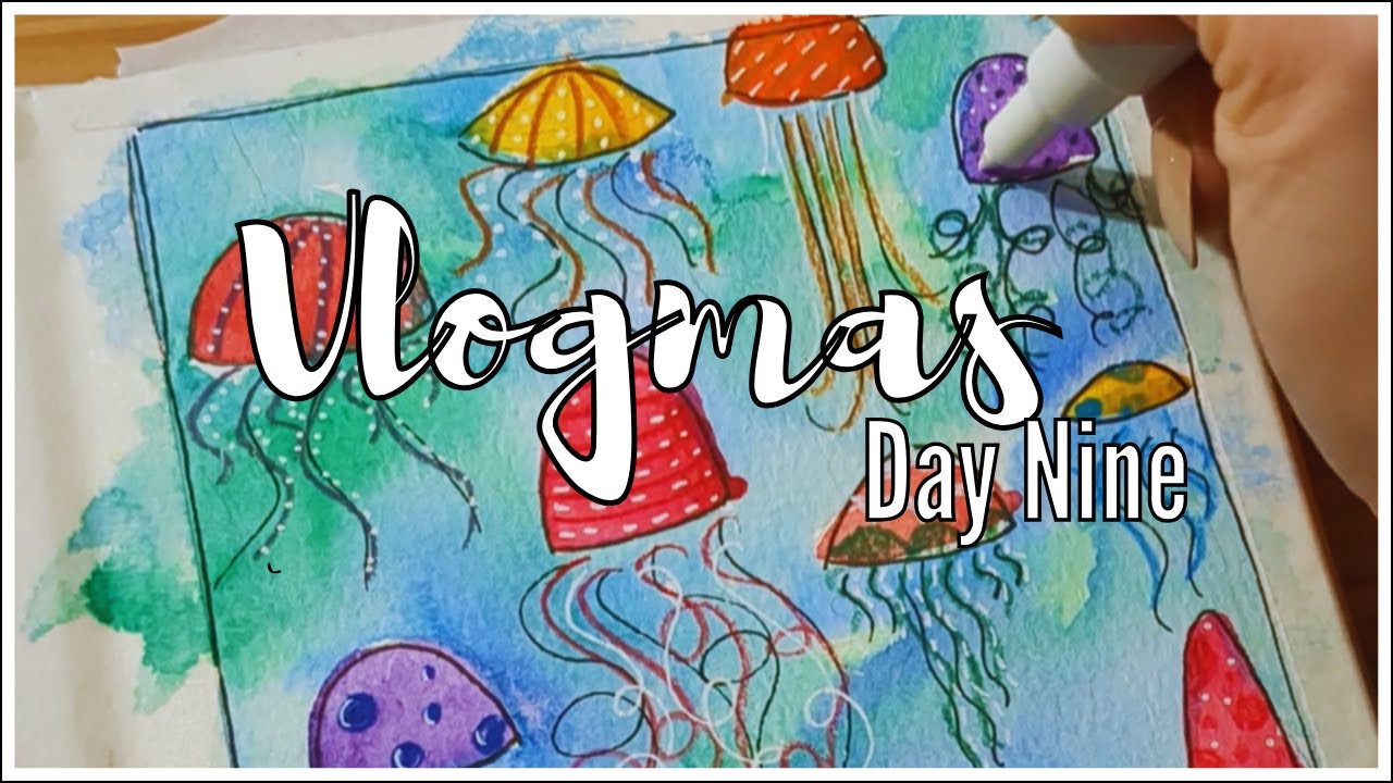 Vlogmas Day 9: How am I 10 cries behind? (painting my Crying Journal)