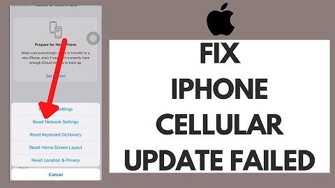 How To FIX iPhone Cellular Update Failed Error (2022) | Cellular Update Failed iPhone Fix