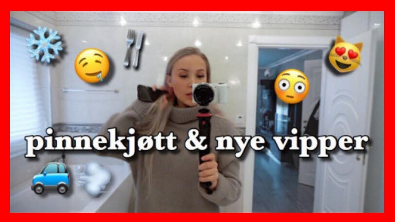 VLOGMAS DAG 12 - Pinnekjøtt & nye vipper! - YouTube