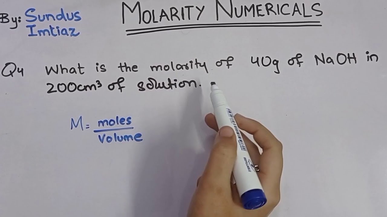 Molarity Numericals | Easy Method