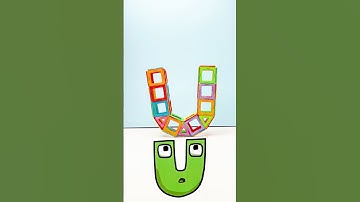 Can you guess answer? Let’s build letters and numbers with Condis magnetic blocks. #alphabetlore