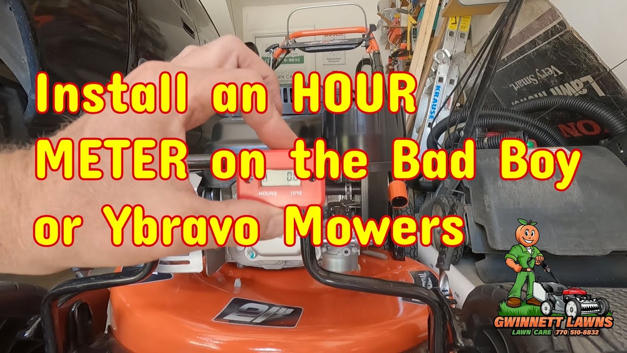 How to install an HOUR Meter on a Bad Boy or Ybravo Commercial Mower