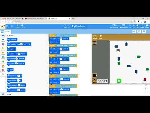 VEXcode VR Project 15: 'Disk Maze' Created by Trishanth Kumar