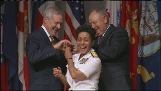 Gateway High School graduate Michelle Howard is the Navy's first female four-star admiral