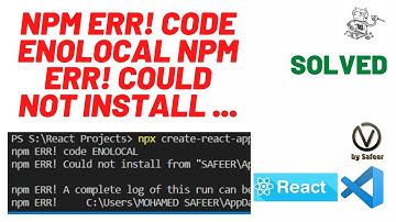 ERR! code ENOLOCAL npm ERR! Could not install from error  | Solved | Fixed