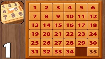 Number Wood Jigsaw - Gameplay Walkthrough Part 1 All Levels 8 X 8 (Android & iOS)