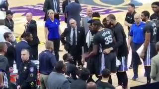 Kevin Durant And Draymond Green Screaming At Each Other In Kings Game Lost!!! They Both Got Beef