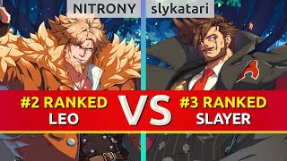Ggst Nitrony Ranked Leo Vs Slykatari Ranked Slayer. High Level Gameplay