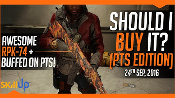 The Division | Weekly Vendor Recommendations (24th Sep) Feat. PTS Weapon Buffs + Nerfs