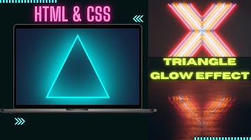 Triangle Glow Effect with HTML and CSS Only