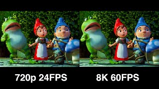 Gnomeo & Juliet (2011) in 8K 60FPS (Remastered & Upscaled by Artifical Intelligence)