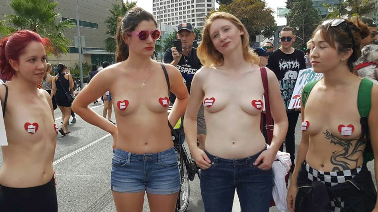 Trump Protest - MacArthur Park to Los Angeles Federal Building - Compilation