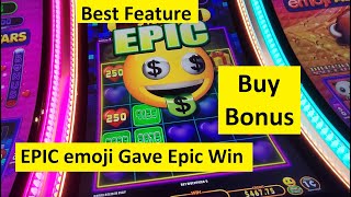 Huge Win with the EPIC Feature on the new emoji All Stars Slot! Aristocrat Game screenshot 5