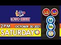 Pcso lotto daily update 2pm october 30 2021 2d 3d ez2 suertres stl live