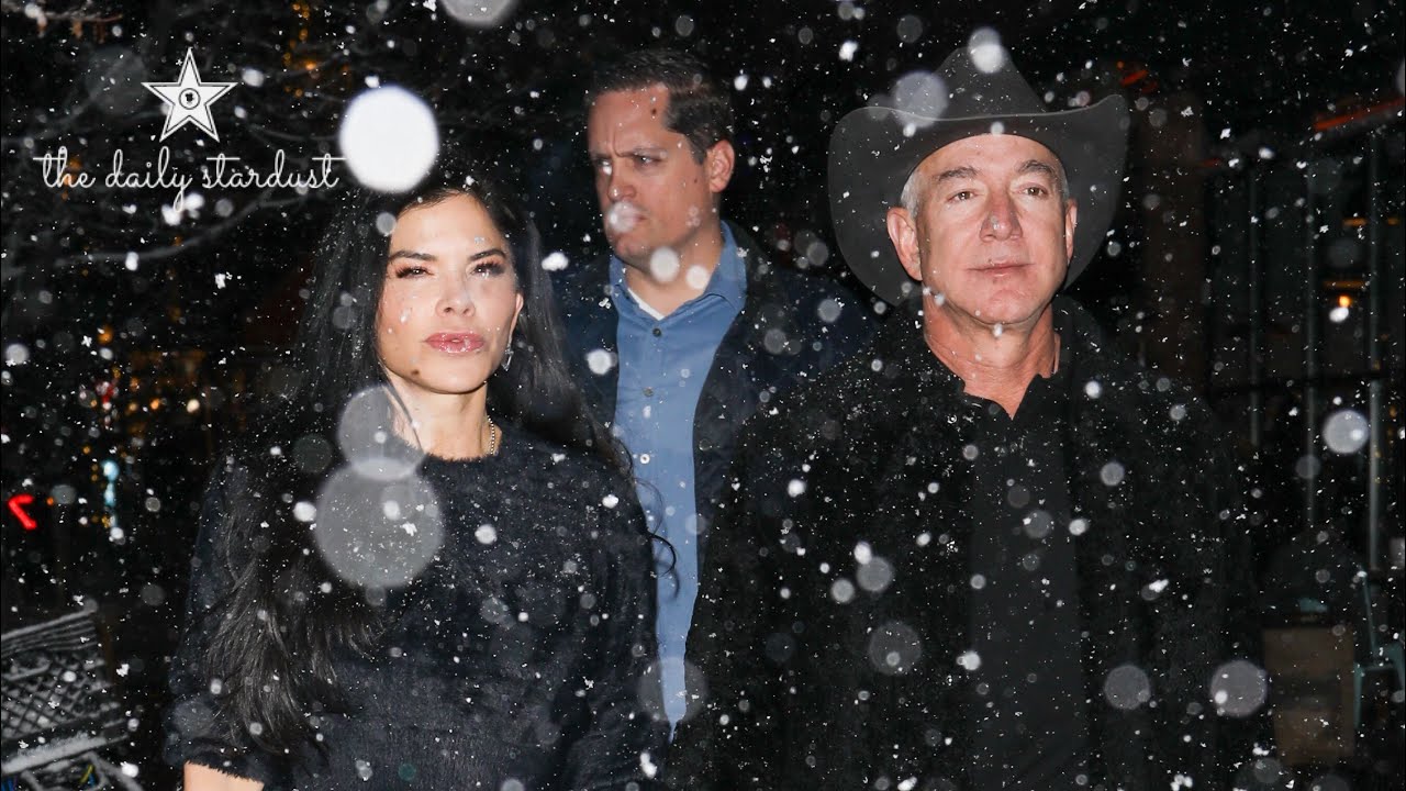 Jeff Bezos & Lauren Sanchez Hit Bar In Aspen