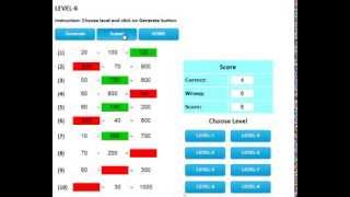 Mental Math Generator-addition,division,multiplication,subtraction