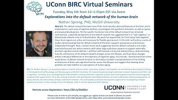 Explorations into the default network of the human brain - Nathan Spreng, PhD