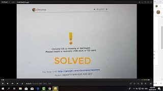 Chrome OS Missing or Damaged [SOLVED STEP BY STEP TUTORIAL]