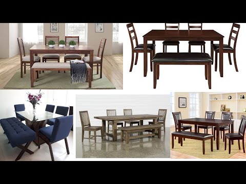 Modern dining table with bench design ideas 2022/ Dining room design ideas