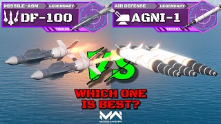Agni-1 Cluster vs Buffed DF-100 | Missile Comparison screenshot 1