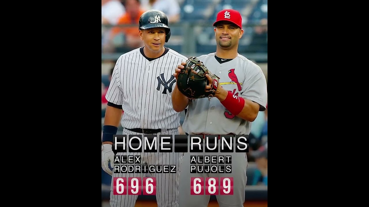 Albert Pujols' chase to catch A-Rod on the home run list continues 🍿