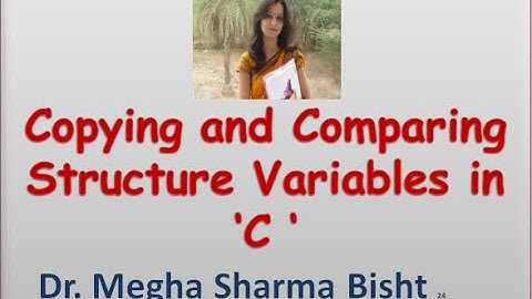copying and comparing structure variables| comparison and logical operations on structure variable