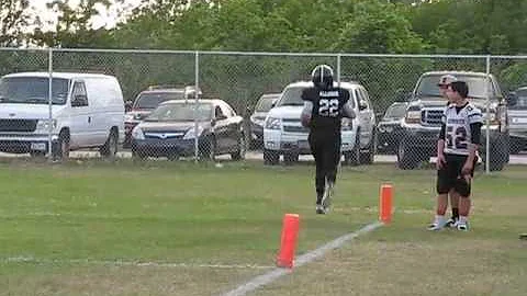 Anthony Alcoser #22 " RAIDERS BIG KICK OFF RETURN"