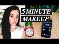 5 Minute Makeup Routine 🕒 Natural Easy Makeup for Getting Out the Door FAST!