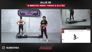 Lagree Microformer 10 minute inner thigh and glutes workout screenshot 4