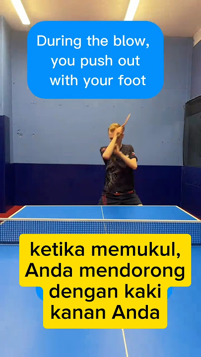 CARA MEMUKUL BOLA ISI ATAU BACKSPIN #pingpong #tabletennis #tenismeja