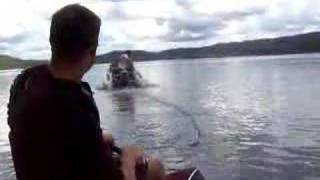 Wake boarding dock launch FAIL