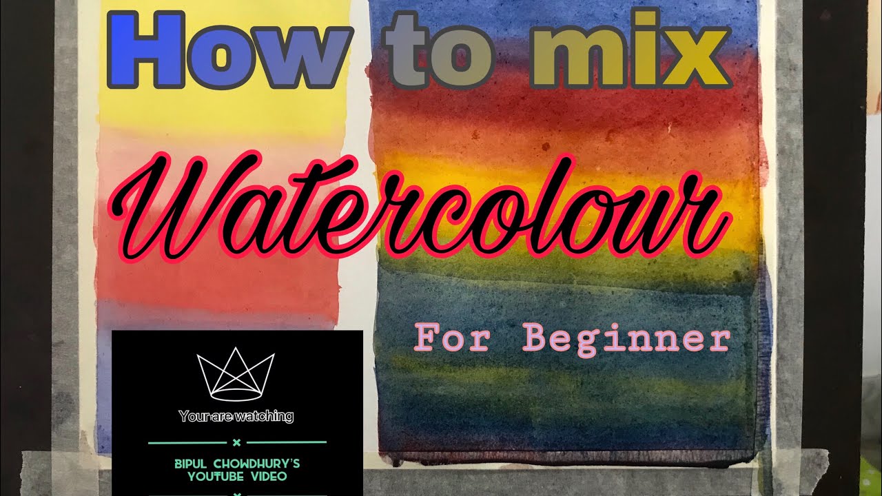 How to mix watercolour for Beginners/ Watercolour paintings / Episode ...