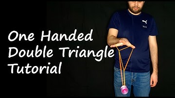 HOW TO DO YOYO TRICK "ONE HANDED DOUBLE TRIANGLE" TUTORIAL