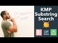 Knuth–Morris–Pratt (KMP) Pattern Matching Substring Search -  First Occurrence Of Substring