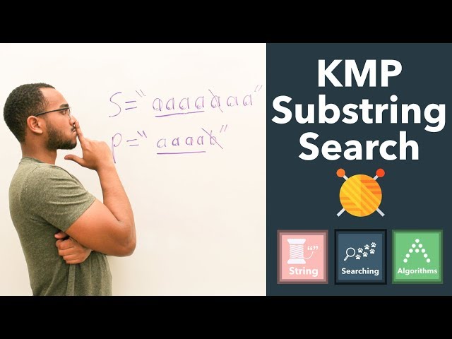 Knuth–Morris–Pratt (KMP) Pattern Matching Substring Search -  First Occurrence Of Substring class=