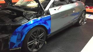 Hexis Super Chrome Blue Audi Tt Fatboy Customs