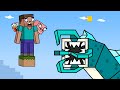 Surviving 100 days on one block with deadliest mob  block squad minecraft animation