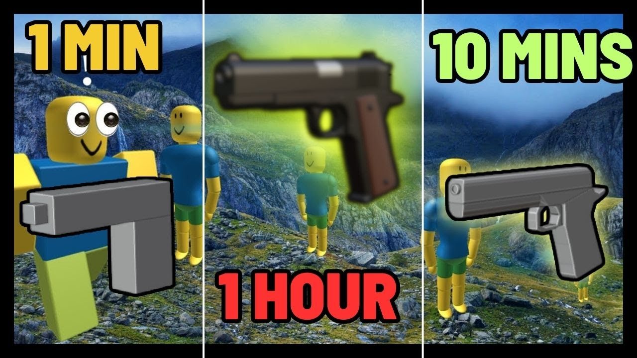 I made a Pistol in 1 Minute vs 10 Minutes vs One Hour - YouTube