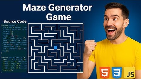 Maze Generator Game Using HTML, CSS & JavaScript | Step by Step Tutorial