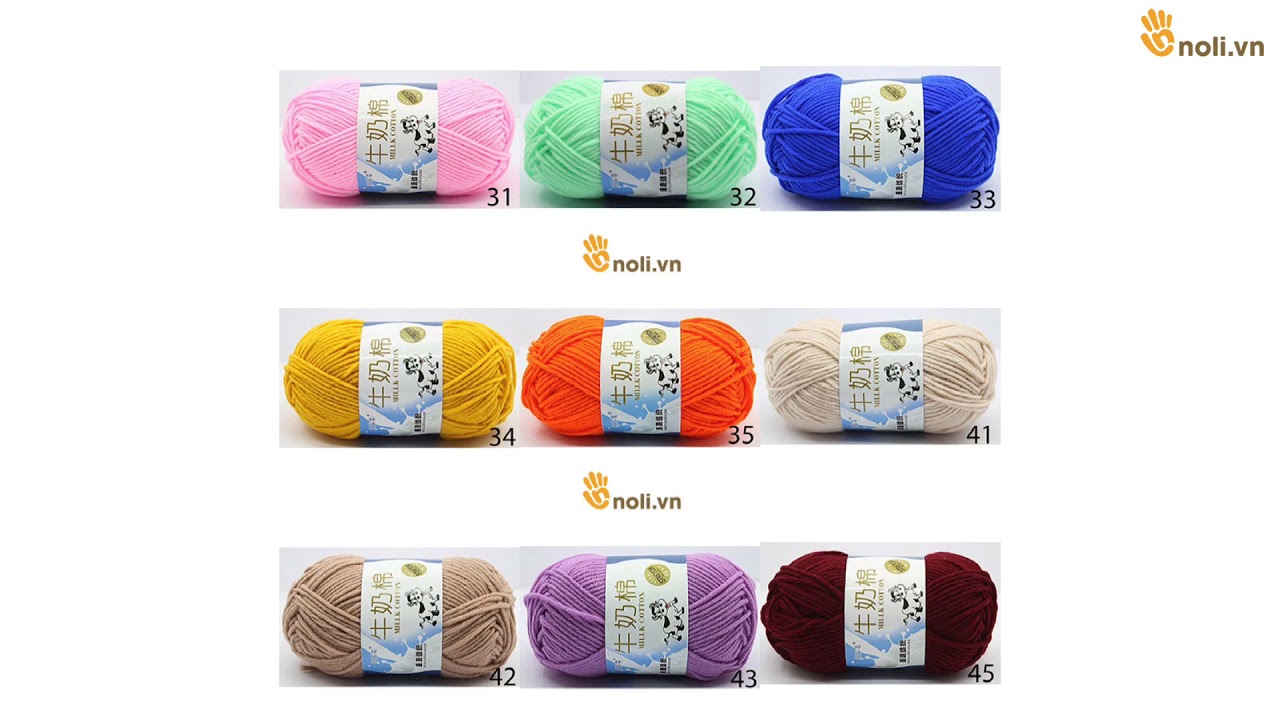 shop bán len 2022 REVIEW LEN SỢI: Len Milk Bò dành cho người mới bắt đầu đan móc | NoLi Handmade